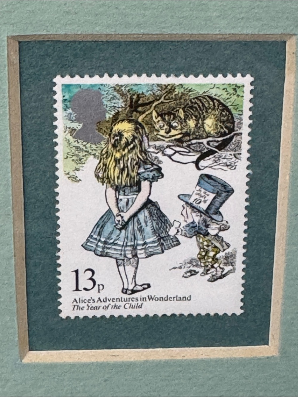 Adorable 1979 Custom Framed Literary British Stamps Nursery Decor Unisex - Picture 8 of 10